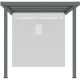 Ocynkowana wiata stalowa w kolorze szałwiowym 275x230cm do domku KOSTO 5,29m² lub 6,76m² - X-METAL