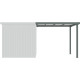 Ocynkowana wiata stalowa w kolorze szałwiowym 275x230cm do domku KOSTO 5,29m² lub 6,76m² - X-METAL