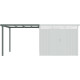 Ocynkowana wiata stalowa w kolorze szałwiowym 275x294cm do domku KOSTO 8,64m² - X-METAL