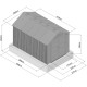 Domek Ogrodowy HDPE Sunlife 9,5m² kremowo-brązowy + podłoga w zestawie - JOBU