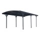 Wiata garażowa z aluminium i poliwęglanu 6 mm antracyt 3x5,8 m - X-METAL