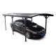Wiata garażowa z aluminium i poliwęglanu 6 mm antracyt 3x5,8 m - X-METAL