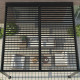 Przyścienna pergola bioklimatyczna z aluminium w kolorze szarym antracytowym 4x4m - X-METAL