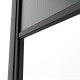 Elektryczna markiza z ramą boczną 270cm do pergoli bioklimatycznej - szary antracyt - X-METAL