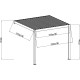 Elektryczna pergola przyścienna w kolorze szaro-antracytowym 4x4m - sterowana pilotem - X-METAL