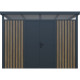 Domek ogrodowy z ocynkowanej stali 0,4mm Woodsteel 3x3m + zestaw kotwiący - X-METAL