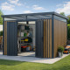Domek ogrodowy z ocynkowanej stali 0,4mm Woodsteel 3x3m + zestaw kotwiący - X-METAL
