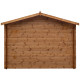 Domek ogrodowy z litego drewna w kolorze brązowym TOP 3x3m - panele 28mm - Gardy Shelter