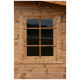 Domek ogrodowy z litego drewna w kolorze brązowym TOP 3x3m - panele 28mm - Gardy Shelter