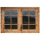 Domek ogrodowy z litego drewna w kolorze brązowym TOP 4x3m - panele 28mm - Gardy Shelter