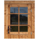 Domek ogrodowy z litego drewna w kolorze brązowym TOP 4x3m - panele 28mm - Gardy Shelter