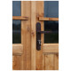 Domek ogrodowy z litego drewna w kolorze brązowym TOP 4x3m - panele 28mm - Gardy Shelter