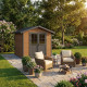Domek ogrodowy z drewna kompozytowego w kolorze brązowym 234x204 cm PREMIUM - Woodlife Garden