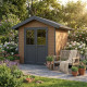 Domek ogrodowy z drewna kompozytowego w kolorze brązowym 234x204 cm PREMIUM - Woodlife Garden