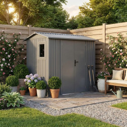 Metalowy domek narzędziowy ROKA 2,1x1,5m stal galwanizowana + zestaw kotw - X-METAL