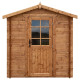 Domek ogrodowy z litego drewna w kolorze brązowym TOP 2x2m - panele 28mm - Gardy Shelter