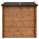Domek ogrodowy z litego drewna w kolorze brązowym TOP 2x2m - panele 28mm - Gardy Shelter