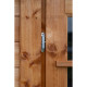 Domek ogrodowy z litego drewna w kolorze brązowym TOP 3x2m - panele 28mm - Gardy Shelter