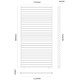 Panel boczny w kolorze antracytowym z listwami 1,3 m - OMBREA VS