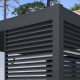 Panel boczny w kolorze antracytowym z listwami 1,3 m - OMBREA VS