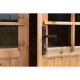 Domek ogrodowy z litego drewna w kolorze brązowym TOP 3x2m - panele 19mm - Gardy Shelter