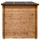 Domek ogrodowy z litego drewna w kolorze brązowym TOP 3x2m - panele 19mm - Gardy Shelter