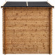 Domek ogrodowy z litego drewna w kolorze brązowym TOP 2x2m - panele 19mm - Gardy Shelter