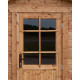Domek ogrodowy z litego drewna w kolorze brązowym TOP 2x2m - panele 19mm - Gardy Shelter