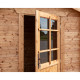 Domek ogrodowy z litego drewna w kolorze brązowym TOP 2x2m - panele 19mm - Gardy Shelter