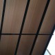 Wiata garażowa z aluminium i poliwęglanu 6mm antracytowa 3x4,3m - X-METAL
