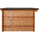 Domek ogrodowy z litego drewna w kolorze brązowym TOP 4x4m - panele 44mm - Gardy Shelter