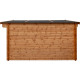 Domek ogrodowy z litego drewna w kolorze brązowym TOP 4x3m - panele 44mm - Gardy Shelter