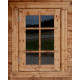 Domek ogrodowy z litego drewna w kolorze brązowym TOP 4x3m - panele 44mm - Gardy Shelter