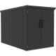 Metalowa wiata na 3 rowery KOSTO 1,3x2,1m antracytowa - X-METAL