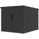 Metalowa wiata na 4 rowery KOSTO 1,6x2,1m szarografitowa - X-METAL