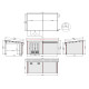 Domek ogrodowy z drewna kompozytowego w kolorze postarzanego drewna 7,8m² + taras 7,8m² - Woodlife Garden