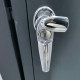 Pokrywa kosza na śmieci z ocynkowanej stali o wyglądzie drewna do pojemnika 240 l - X-METAL