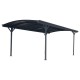 Wiata garażowa z aluminium i poliwęglanu 6mm antracytowa 3x4,3m - X-METAL