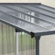 Pergola przyścienna regulowana 3,05x3,14m z aluminium w kolorze szaro-antracytowym - X-METAL