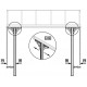 Pergola przyścienna regulowana 3,05x3,14m z aluminium w kolorze szaro-antracytowym - X-METAL