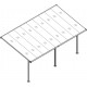 Pergola przyścienna regulowana 3,05x5,57m z aluminium w kolorze szaro-antracytowym - X-METAL