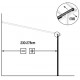 Pergola przyścienna regulowana 3,05x5,57m z aluminium w kolorze szaro-antracytowym - X-METAL