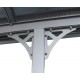 Pergola przyścienna regulowana 3,05x6,18m z aluminium w kolorze szaro-antracytowym - X-METAL