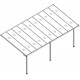 Pergola przyścienna regulowana 3,05x6,18m z aluminium w kolorze szaro-antracytowym - X-METAL
