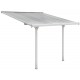 Pergola przyścienna regulowana 3,05x3,14m z aluminium w kolorze białym - X-METAL