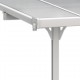 Pergola przyścienna regulowana 3,05x3,14m z aluminium w kolorze białym - X-METAL