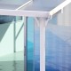 Pergola przyścienna regulowana 3,75x2,55m z aluminium w kolorze białym - X-METAL