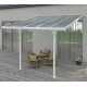 Pergola przyścienna regulowana 3,05x3,14m z aluminium w kolorze białym - X-METAL