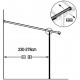 Pergola przyścienna regulowana 3,05x3,14m z aluminium w kolorze białym - X-METAL