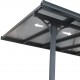 Pergola przyścienna regulowana 3,05x4,36m z aluminium w kolorze białym - X-METAL